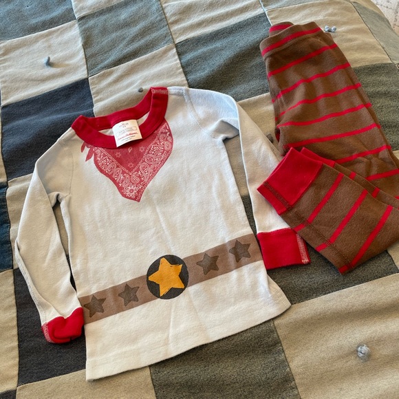 Hanna Andersson kids long sleeve pajamas sz3 - Picture 1 of 2